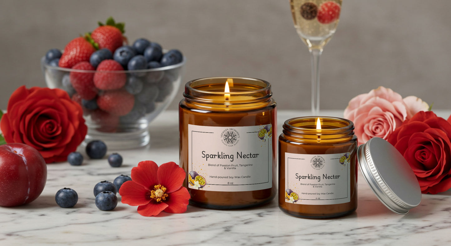 Sparkling Nectar Soy Wax Candle