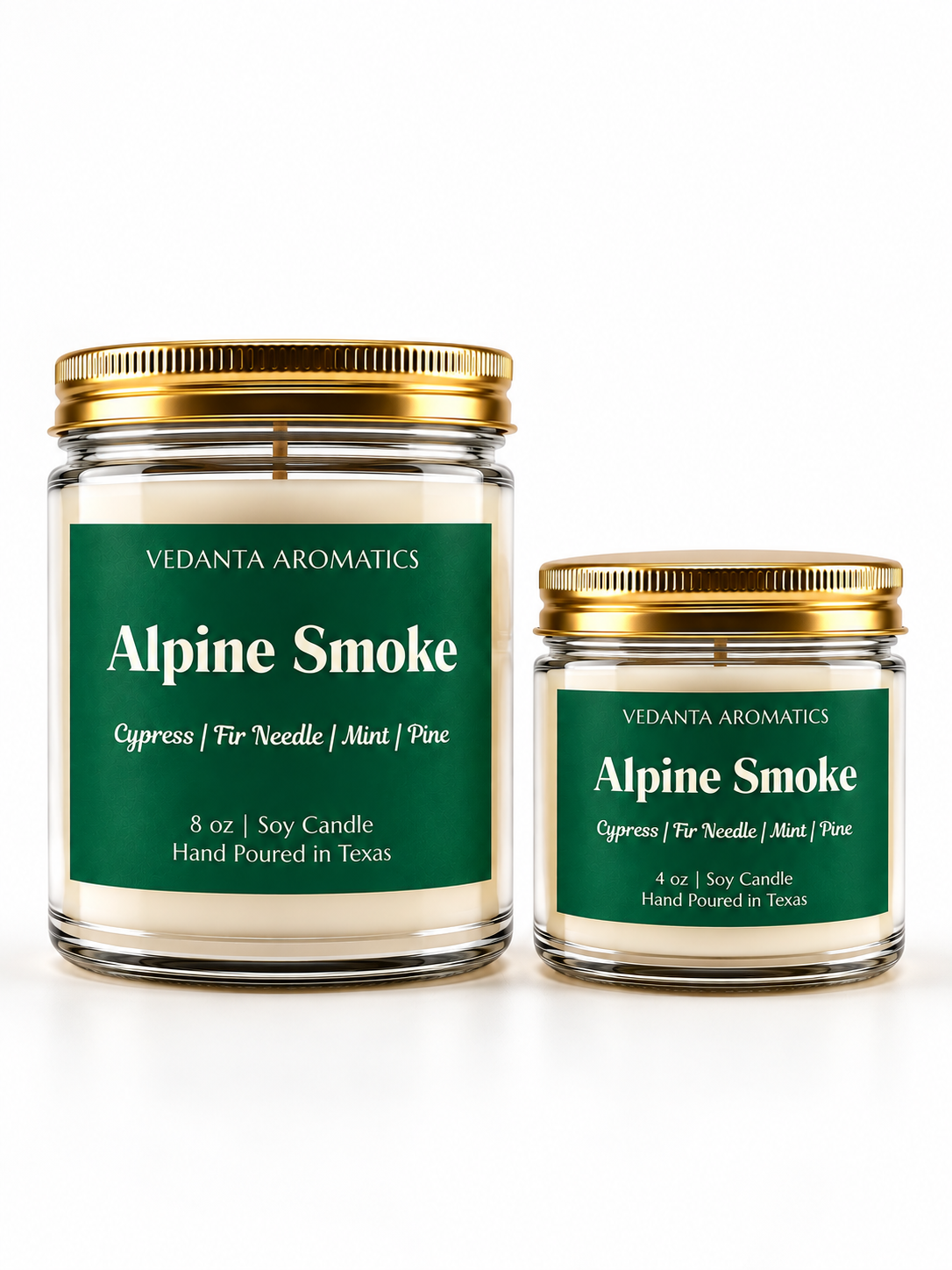 Alpine Smoke – Evergreen & Smoky Woods Soy Candle