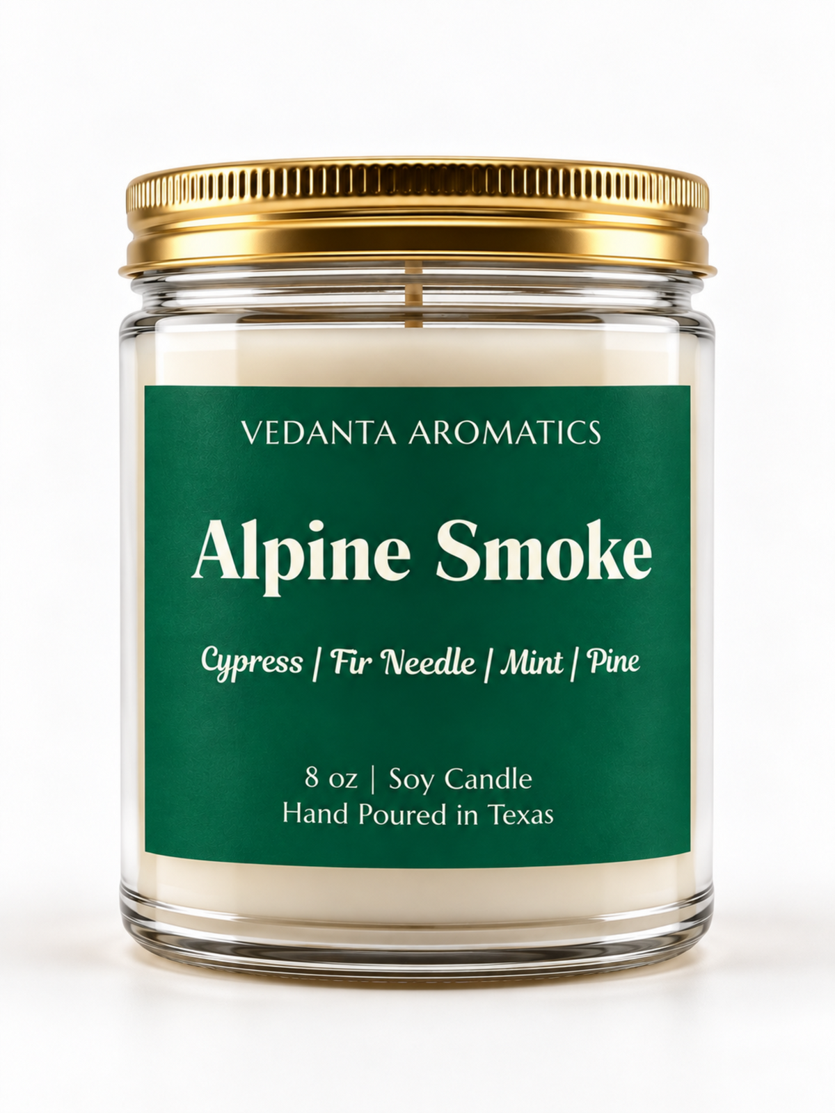 Alpine Smoke – Evergreen & Smoky Woods Soy Candle