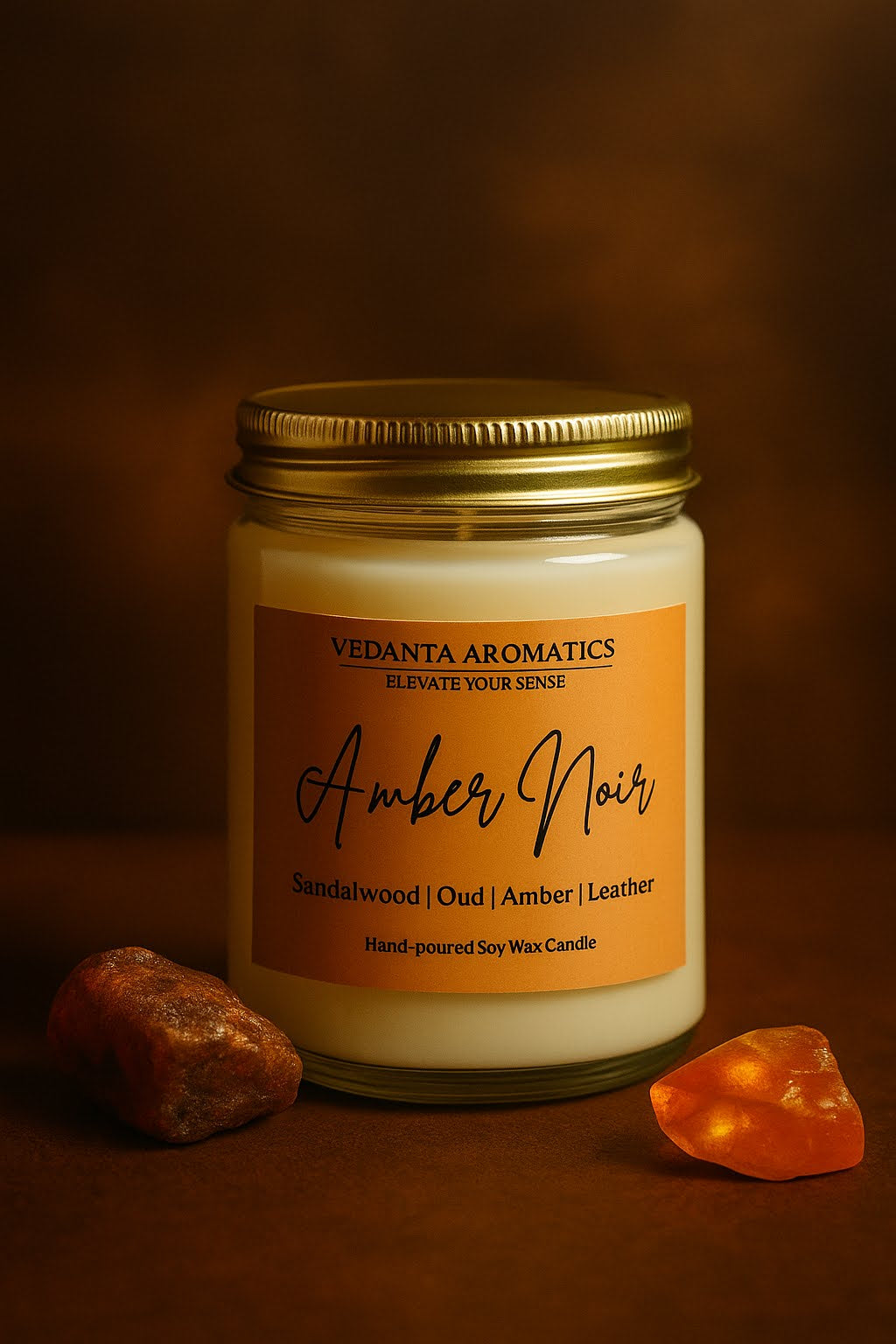 Amber Noir Soy Wax Candle