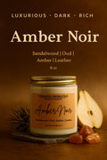 Amber Noir Soy Wax Candle