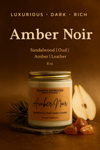 Amber Noir Soy Wax Candle