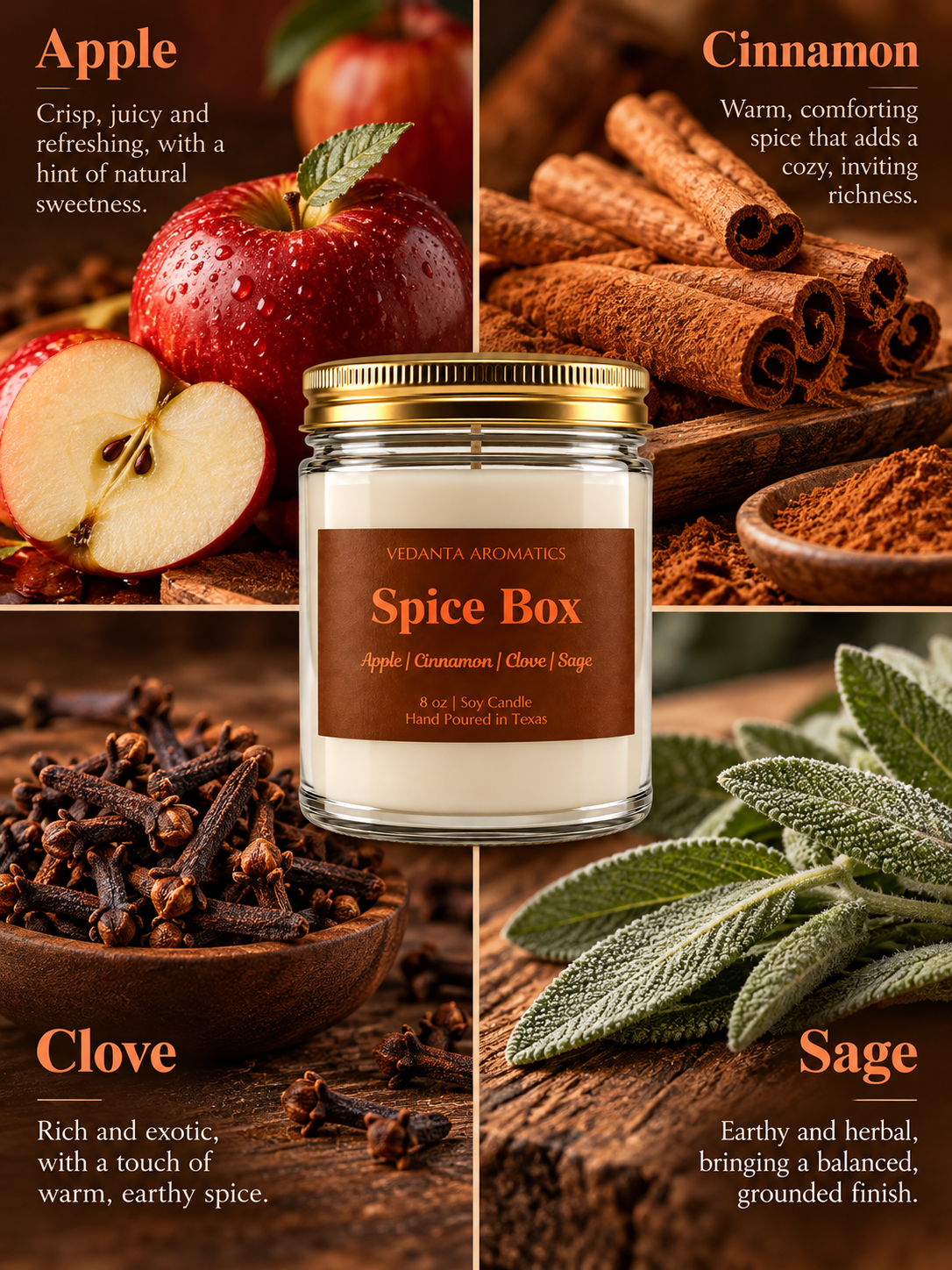 Spice Box – Spiced Apple & Cinnamon Soy Candle