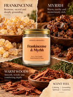 Frankincense & Myrrh - Soy Wax Candle 4 oz | 8 oz