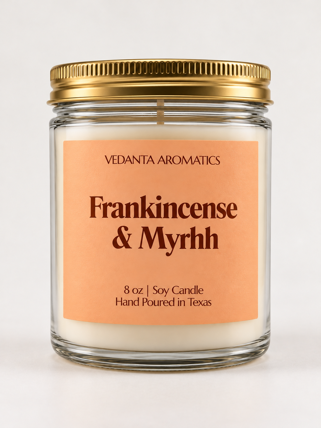 Frankincense & Myrrh - Soy Wax Candle 4 oz | 8 oz