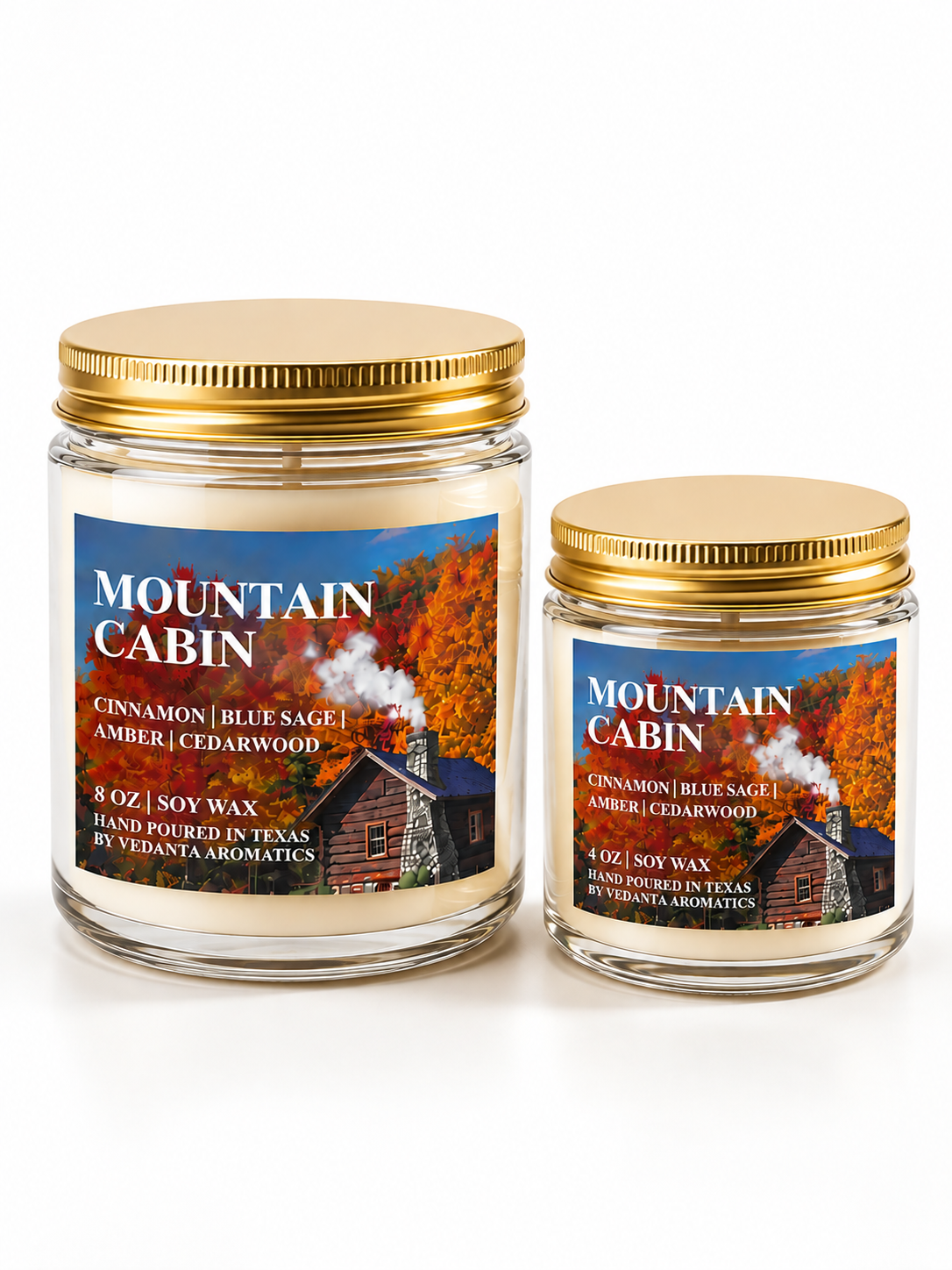 Mountain Cabin | Smoky Cedarwood & Amber Soy Candle