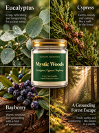 Mystic Woods - Soy Wax Candle 4 oz | 8 oz