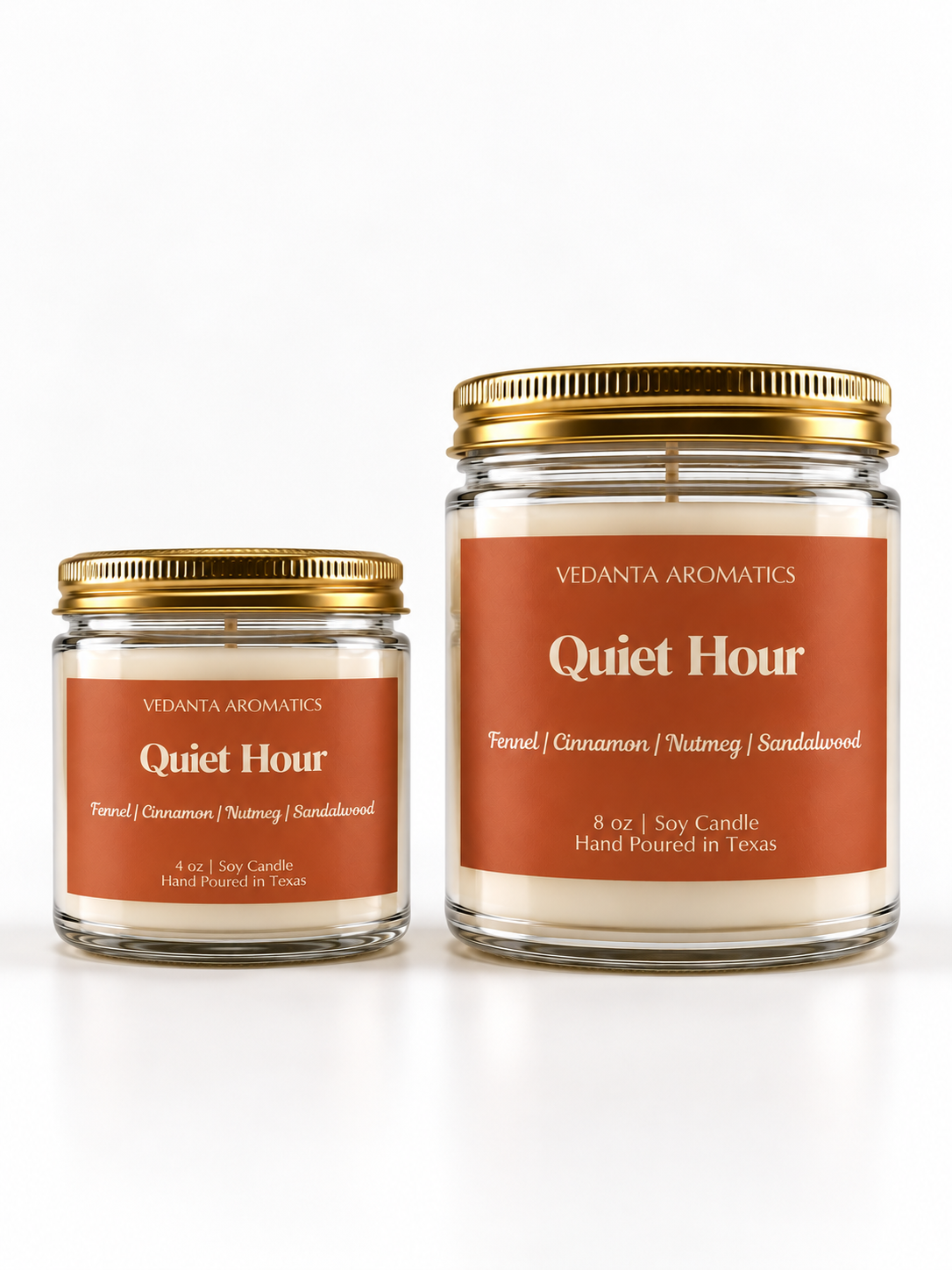 Quite Hour - Soy Wax Candle 4 oz | 8 oz