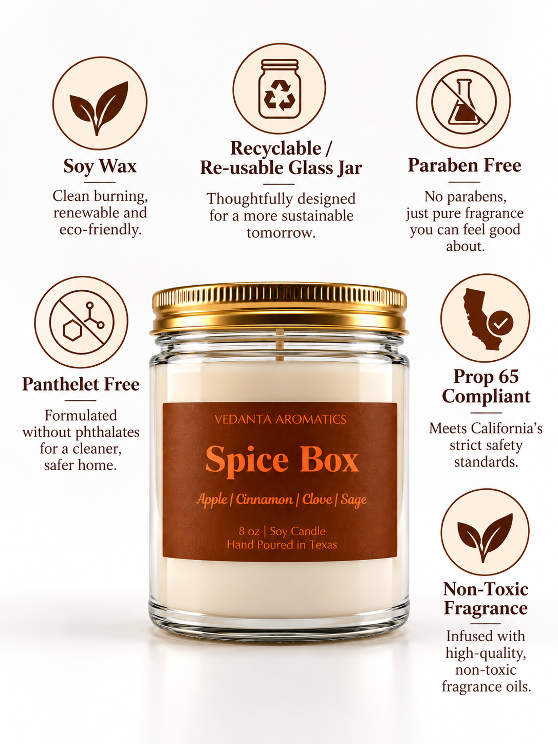 Spice Box – Spiced Apple & Cinnamon Soy Candle