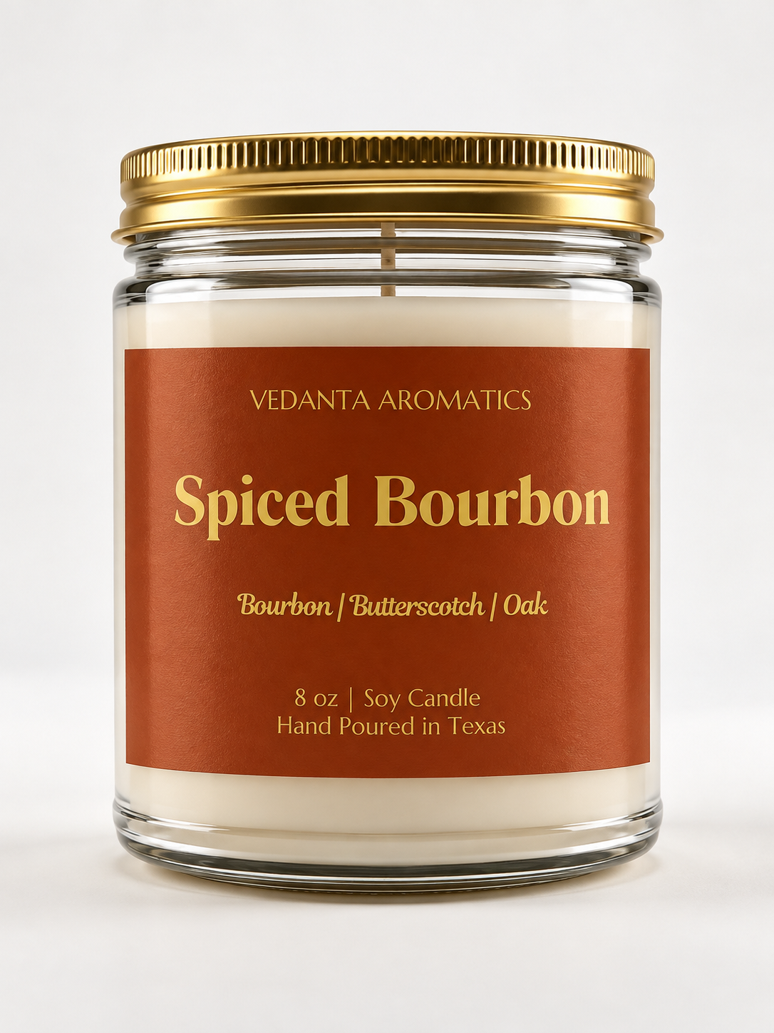 Spiced Burbon - Soy Wax Candle 4 oz | 8 oz