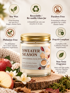 Sweater Season | Fresh Apple, Mint & Musk Soy Candle