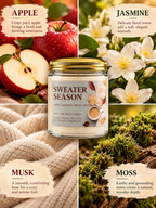 Sweater Season | Fresh Apple, Mint & Musk Soy Candle